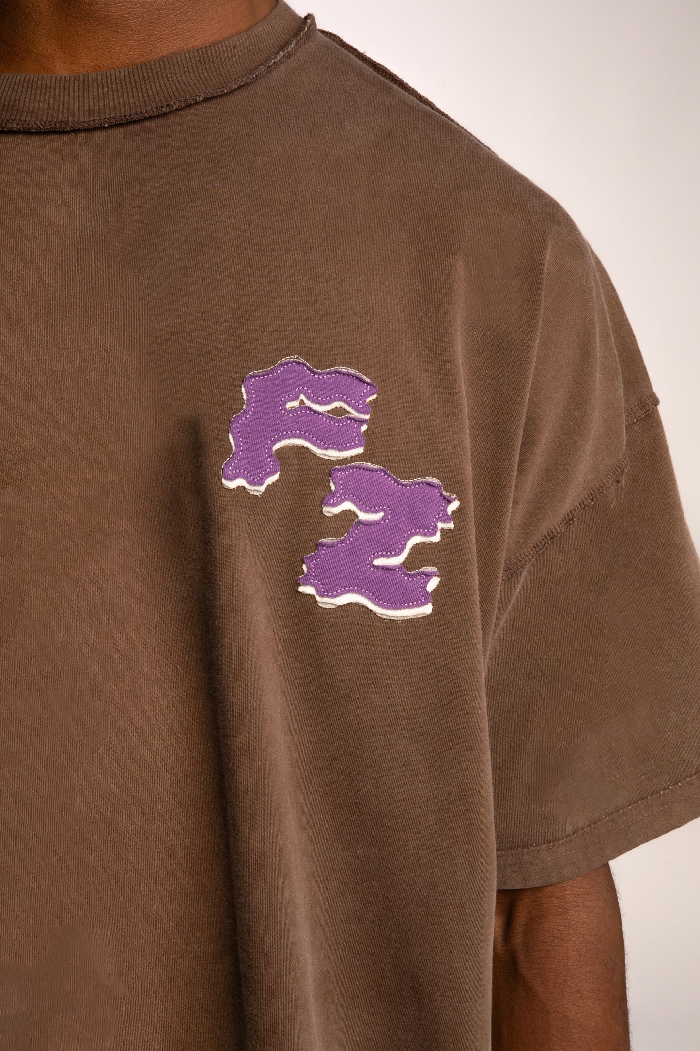 Brown Oversized T-Shirt – Heavyweight Vintage Streetwear