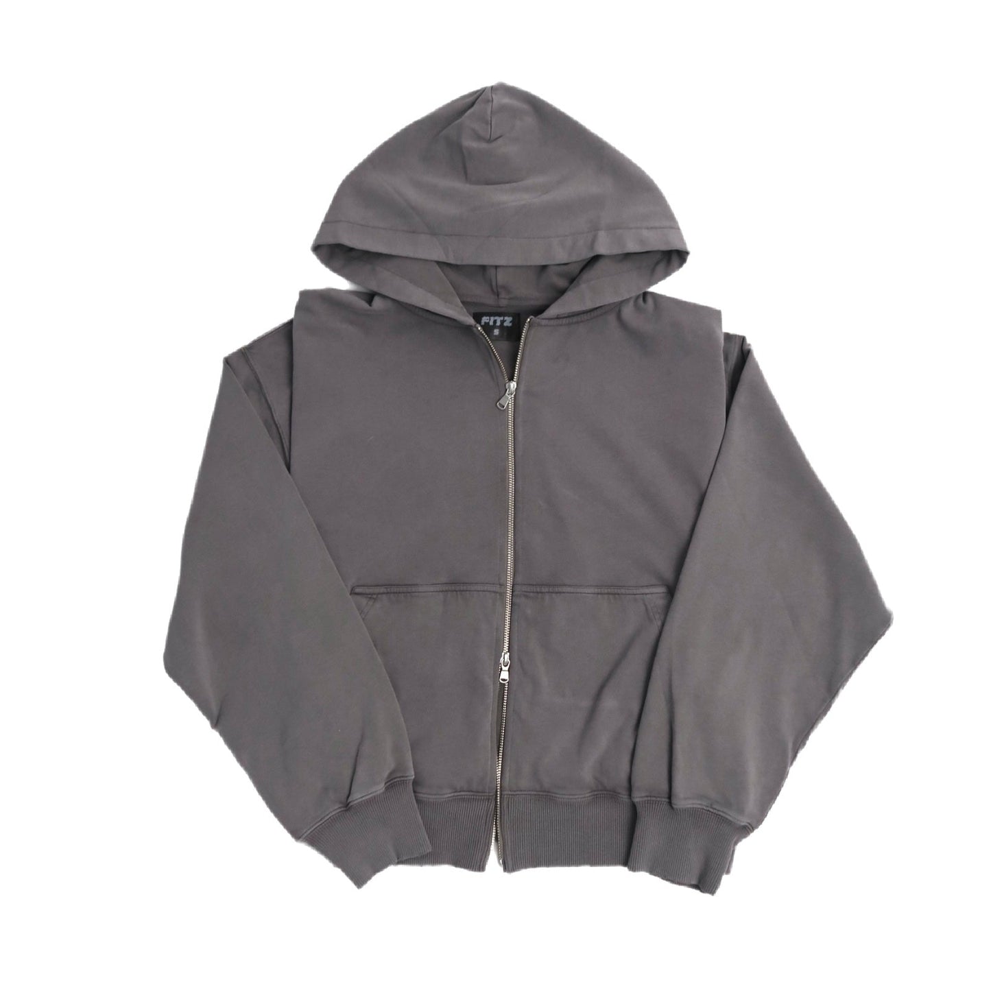 Grey Zip Up Hoodie