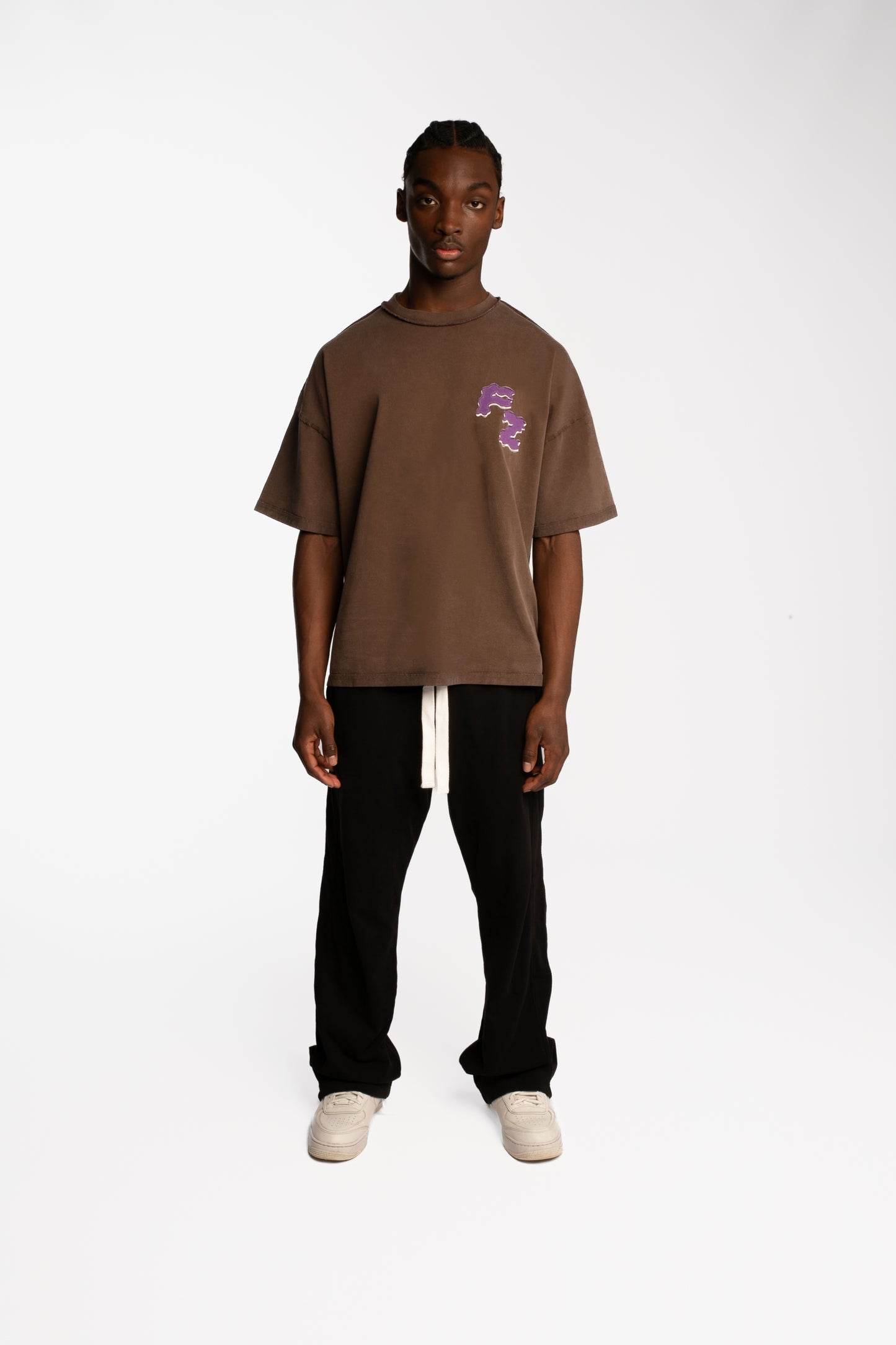 Brown Oversized T-Shirt – Heavyweight Vintage Streetwear