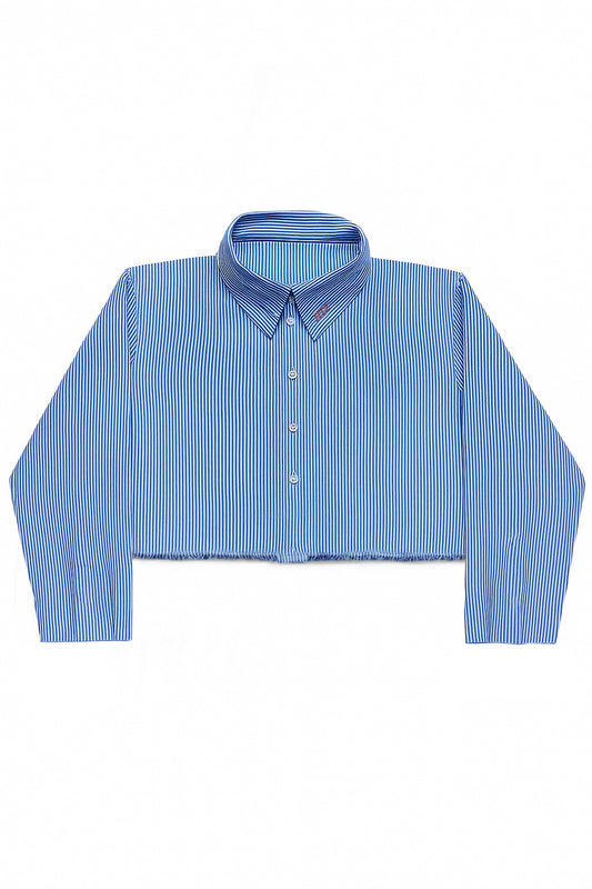 Cropped Stripe Shirt
