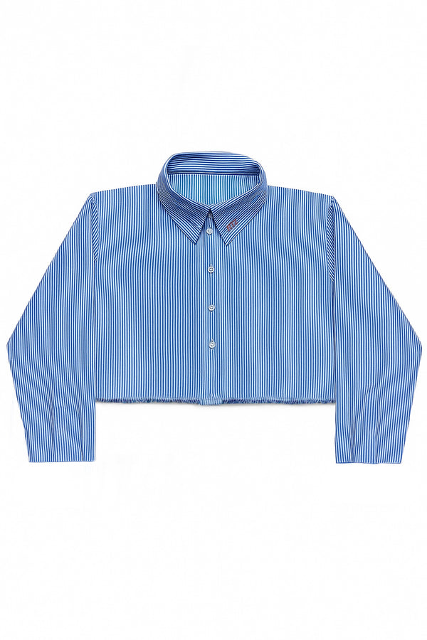Cropped Stripe Shirt