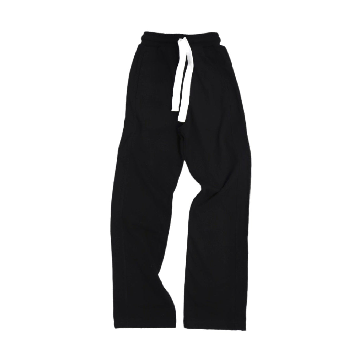 Black Straight Leg Sweatpants